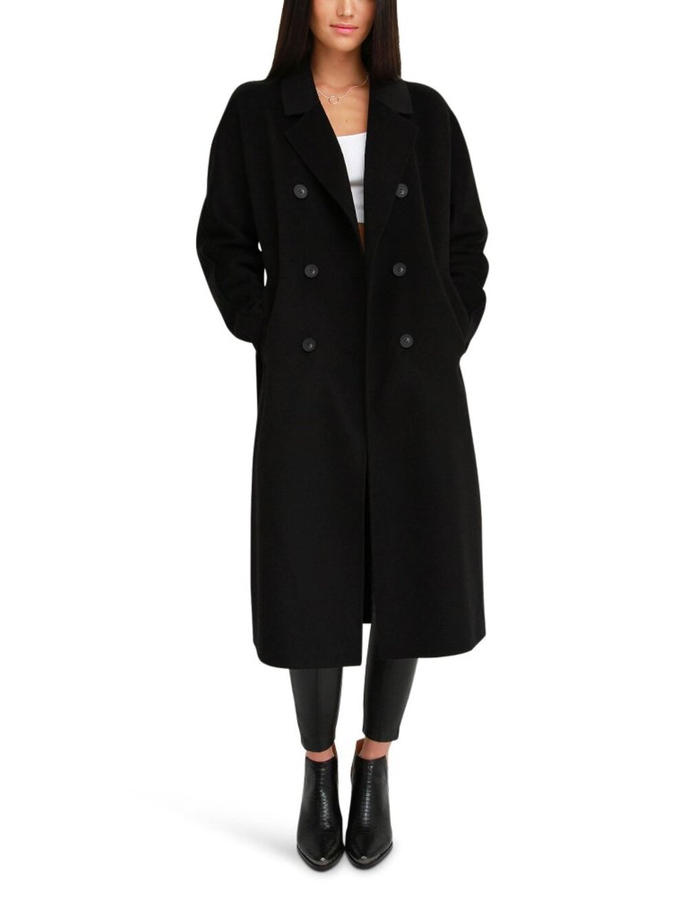 Belle & Bloom Boss Girl Double Breasted Wool Coat NWOT